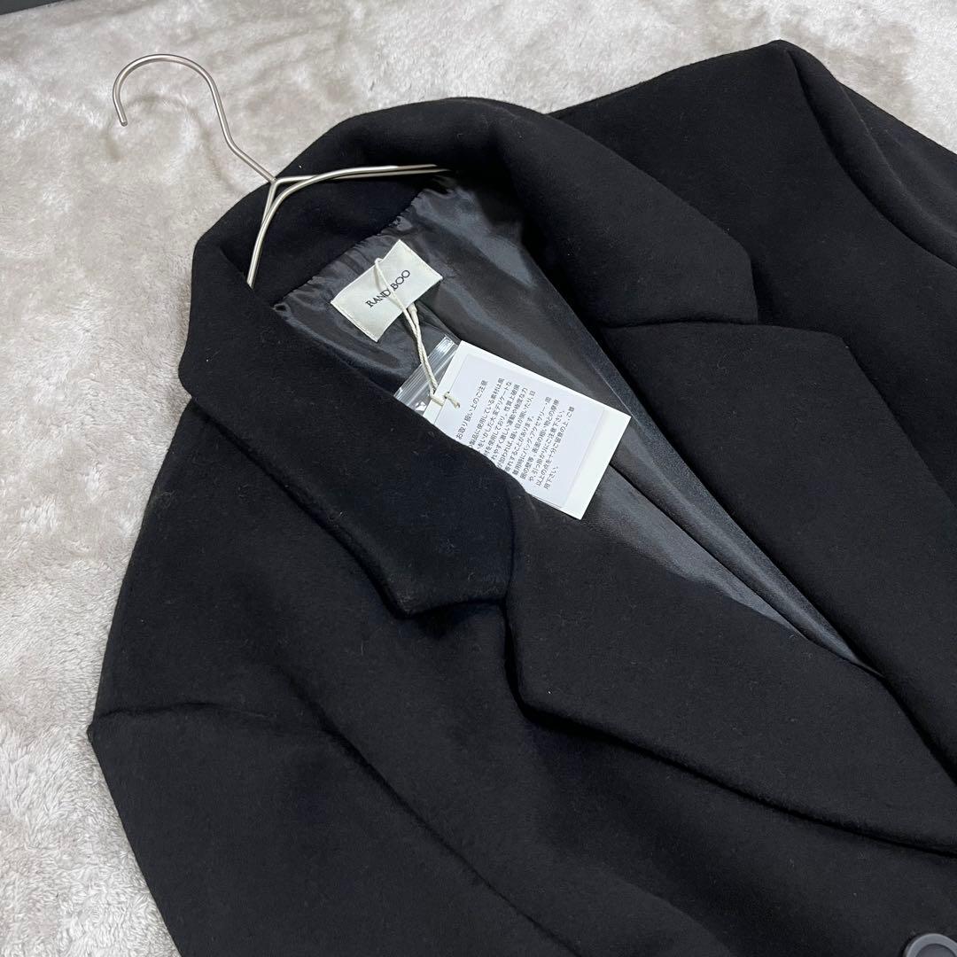 spica.　　ダブル　チェスターコート　ロング　ブラック