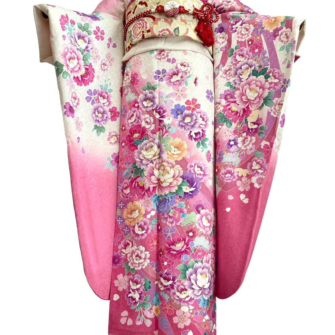 ★ Rily♥さま専用です★華やか 白ピンク 振袖5点セット‼️TM NO116
