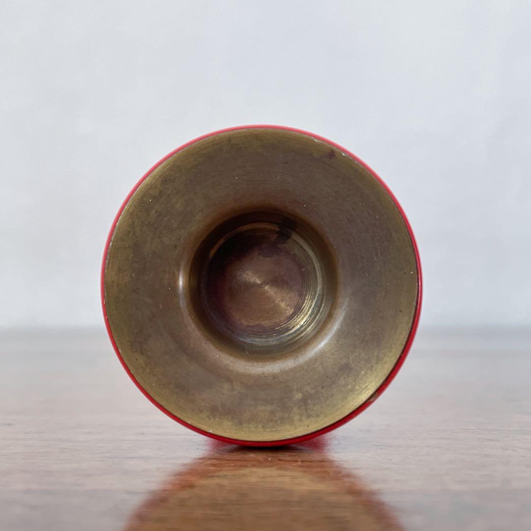 【ドイツ 赤いキャンドルスタンド】ミッドセンチュリー ヴィンテージ