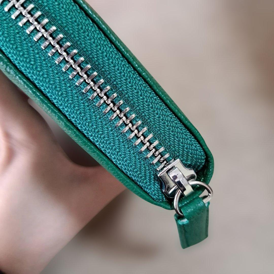 PEZ perche ear コラボジャバラ二つ折り財布 財布 グリーン 緑