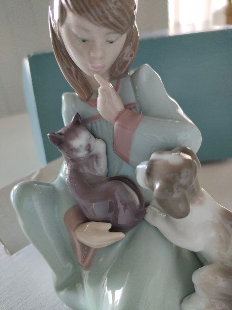 【美品】LLADRO　起こしちゃだめよ #5640