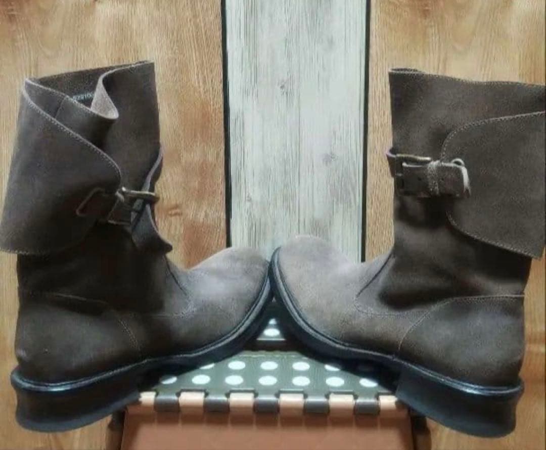 売り切り価格 アルフレッドバニスター スエード エンジニアブーツ