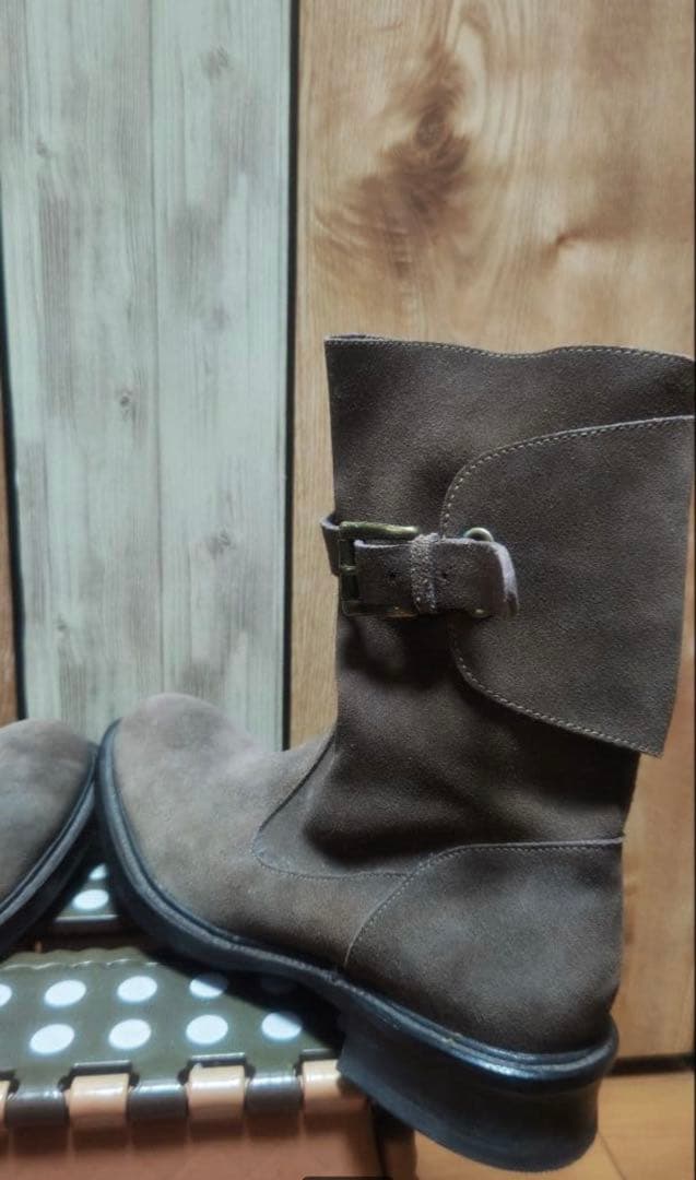 売り切り価格 アルフレッドバニスター スエード エンジニアブーツ