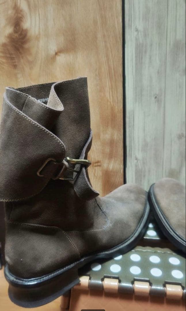 売り切り価格 アルフレッドバニスター スエード エンジニアブーツ