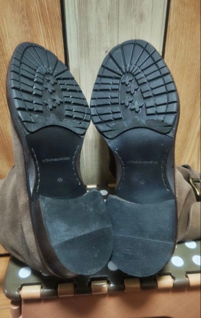 売り切り価格 アルフレッドバニスター スエード エンジニアブーツ