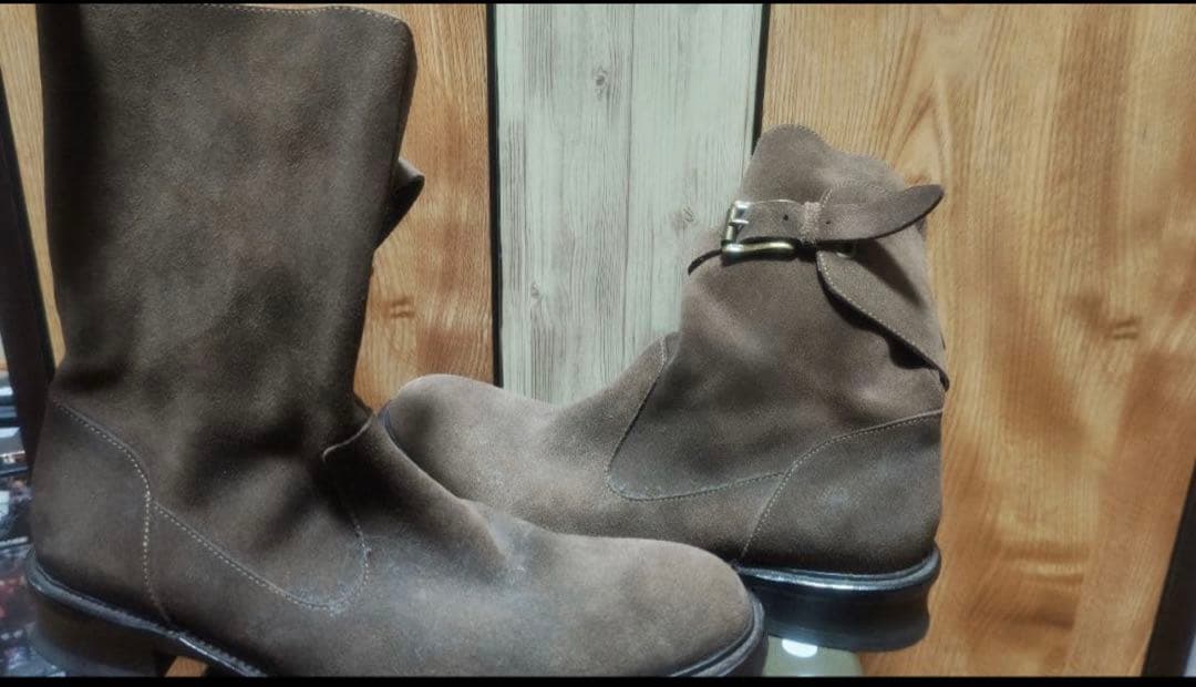 売り切り価格 アルフレッドバニスター スエード エンジニアブーツ