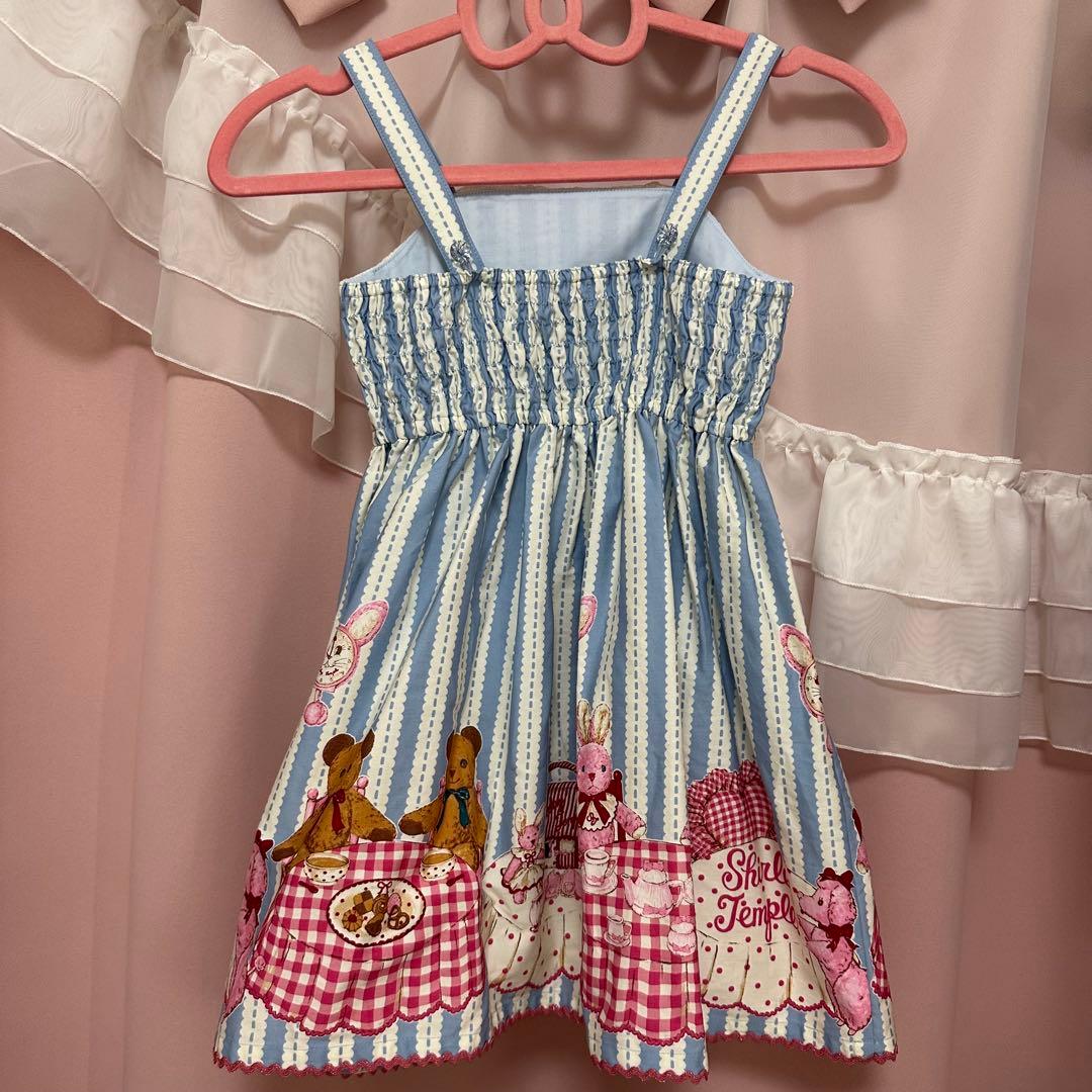 シャーリーテンプル♡110ストライプベアスカジャン