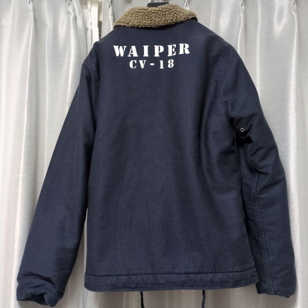 WAIPER CV-18 N1デッキジャケットジャケット サイズ38 ネイビー