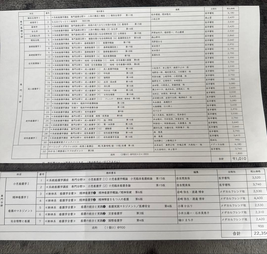 系統看護学講座　専門　23冊セット　医学書院　2024〜2026年　看護学校