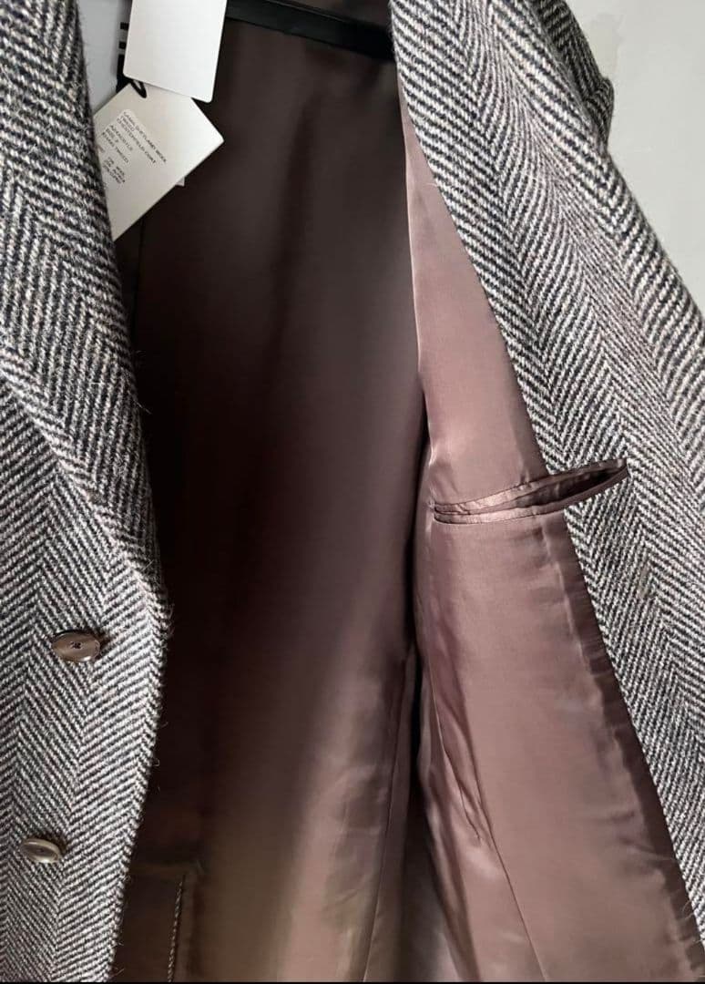 ジャケット・アウター AURALEE 24AW TWEED CHESTERFIELD COAT (3)