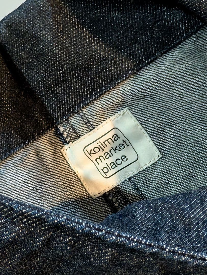 児島デニム（岡山デニム）　ラグラン袖　デニムポンチョ/デニムジャケット