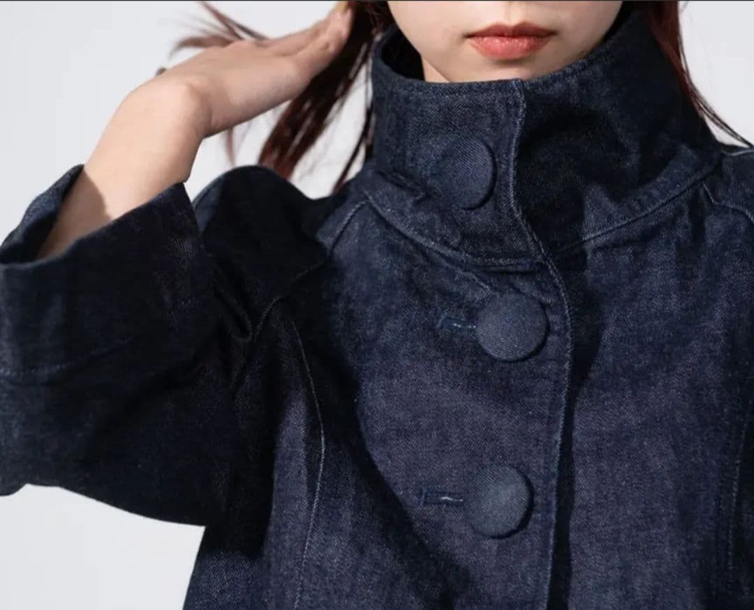 児島デニム（岡山デニム）　ラグラン袖　デニムポンチョ/デニムジャケット