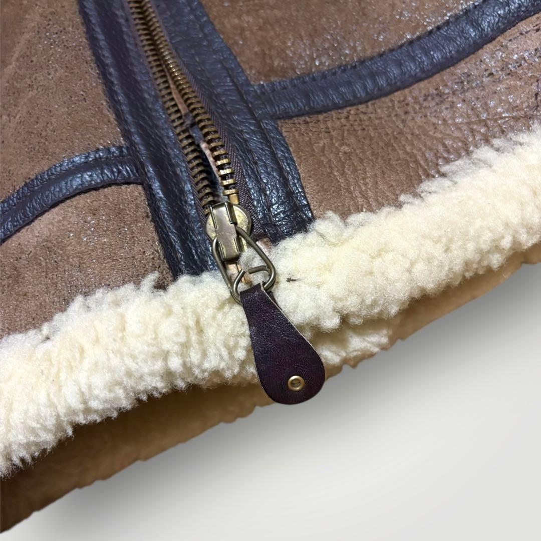 美品・40 Schott ショット　B-3 リアムムートン　フライトジャケット