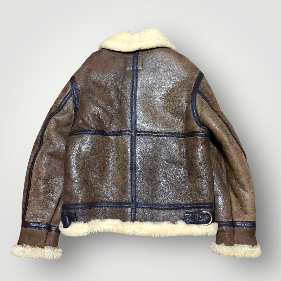 美品・40 Schott ショット　B-3 リアムムートン　フライトジャケット