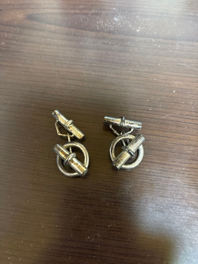 HERMÈS ヴィンテージ　カフリンクス 専用ケース付き