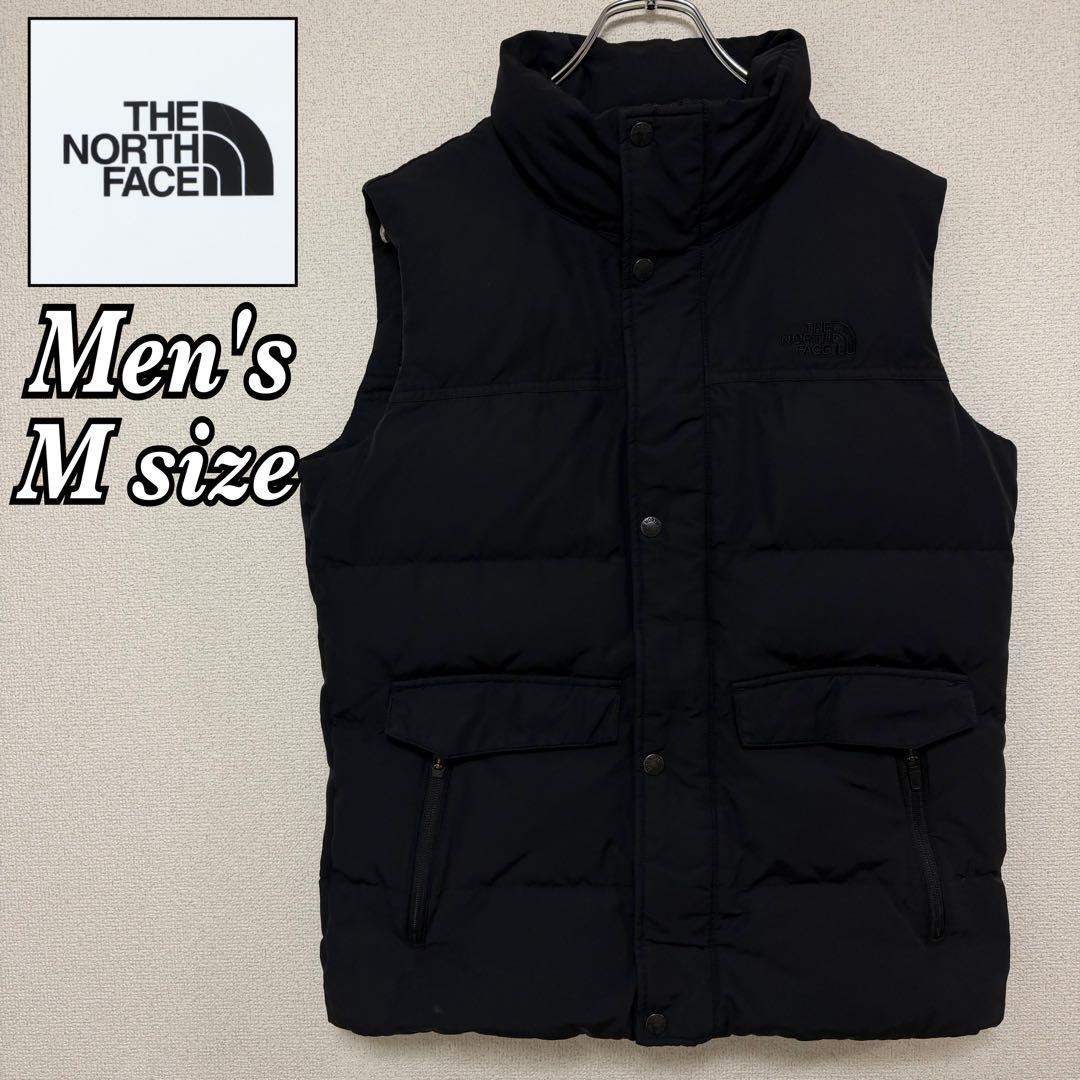 ノースフェイス ダウンベスト 海外限定 ブラック メンズ Mサイズ