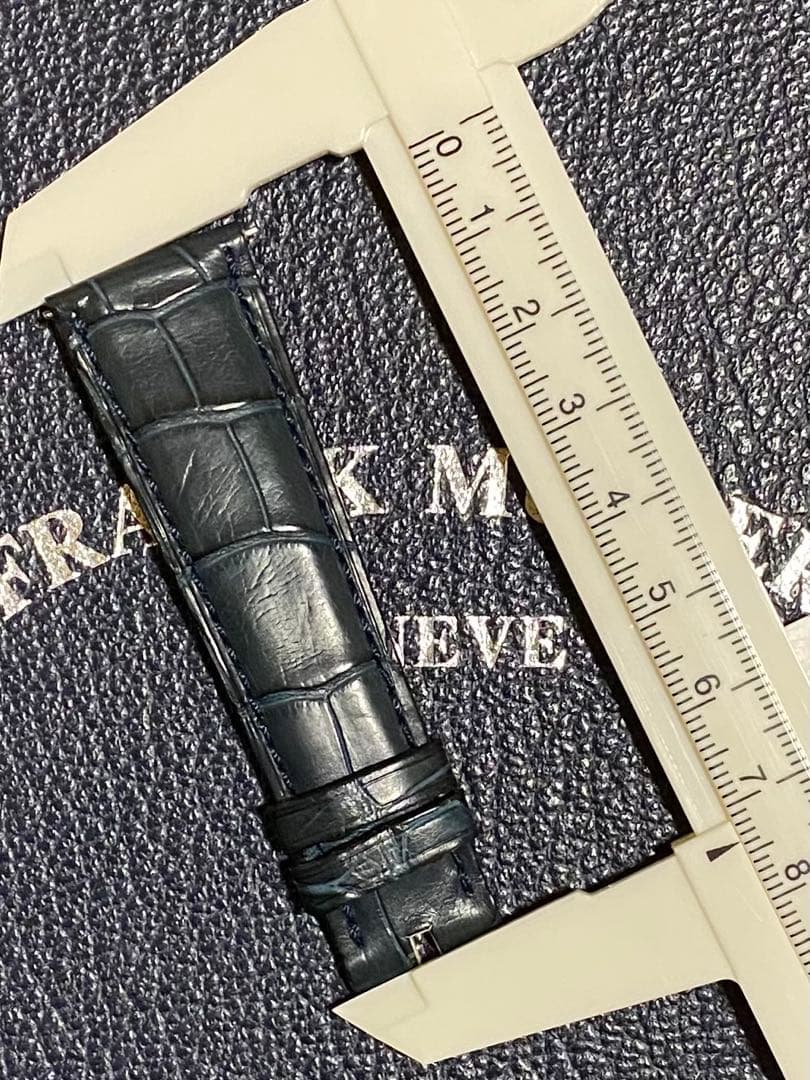 20mm フランクミュラー 純正 ダークブルー ストラップ ベルト 7880