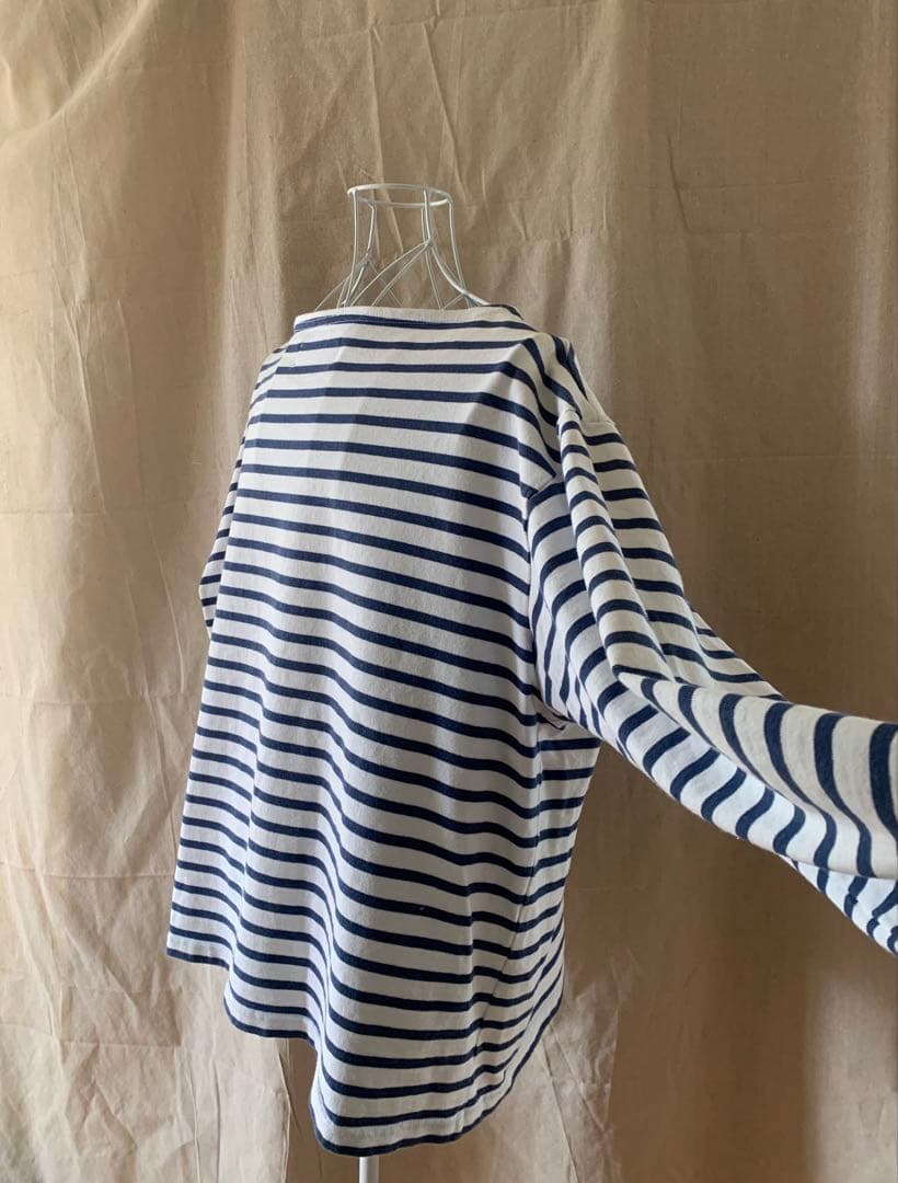 OUTIL ストライプ オフショルダー トップス