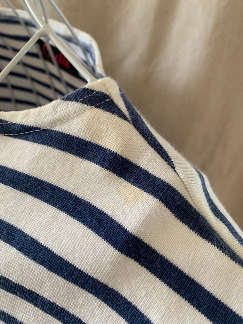 OUTIL ストライプ オフショルダー トップス