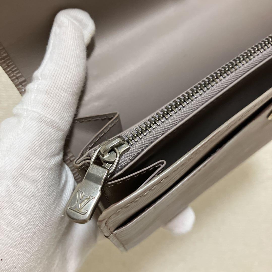 ✨美品✨ルイヴィトン　二つ折り　長財布 ポルトモネ クレディ リラ　グレージュ