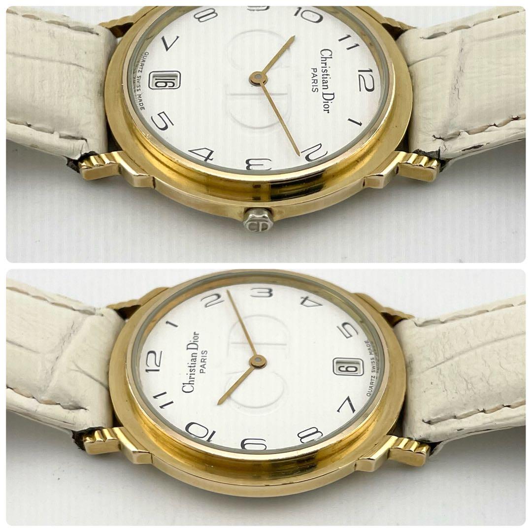 【稼働/新品電池】クリスチャンディオール　腕時計　アラビア　CDロゴ　レディース