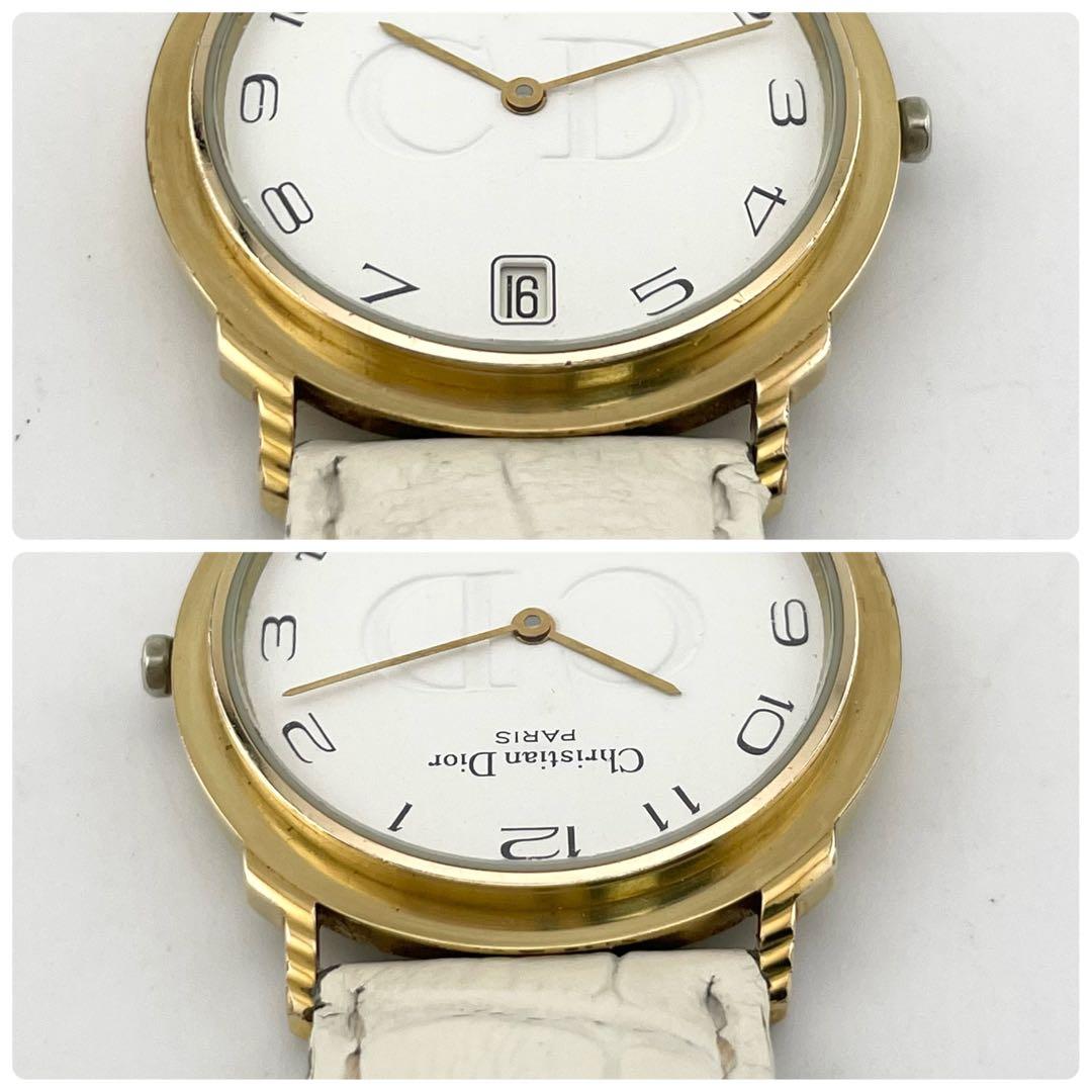 【稼働/新品電池】クリスチャンディオール　腕時計　アラビア　CDロゴ　レディース