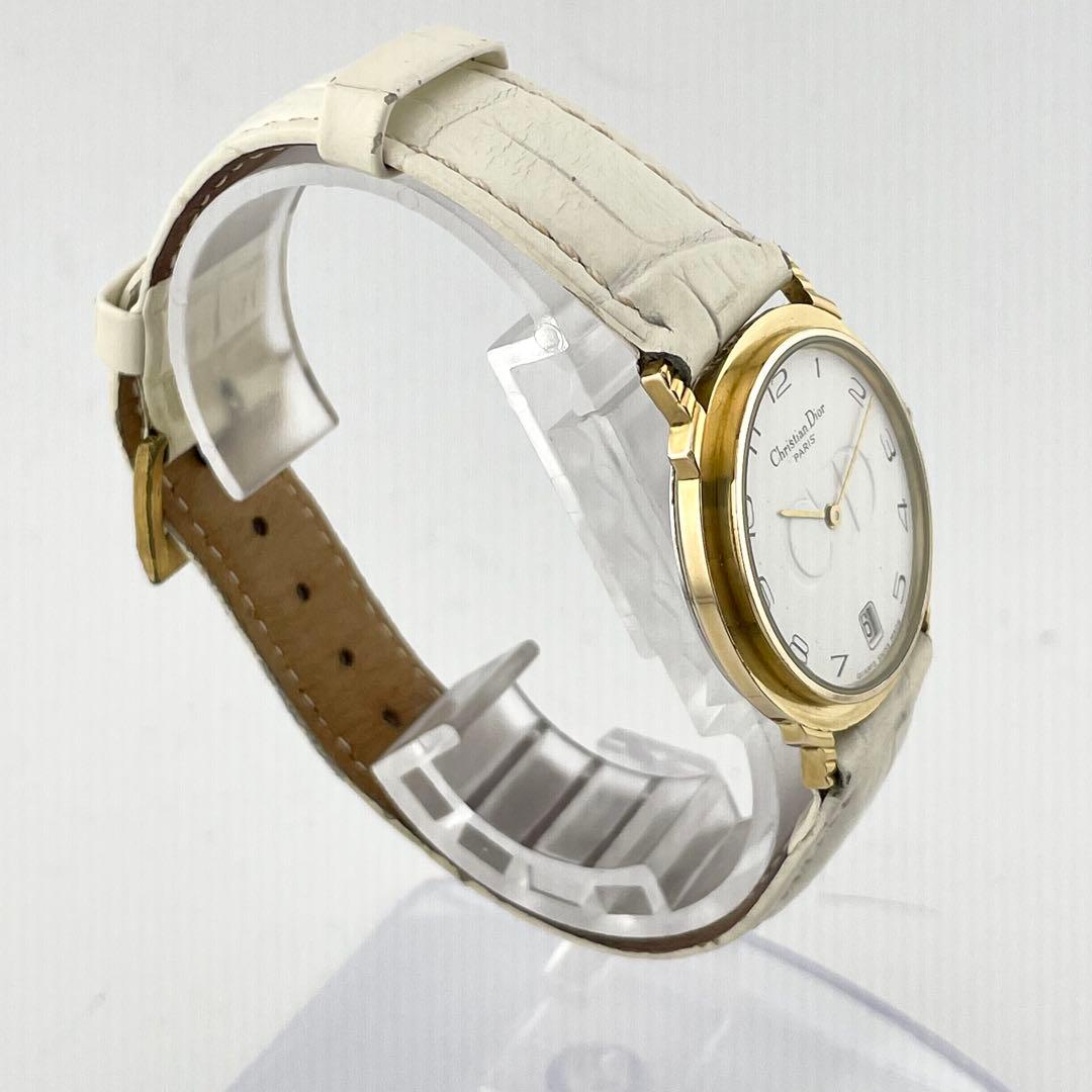 【稼働/新品電池】クリスチャンディオール　腕時計　アラビア　CDロゴ　レディース