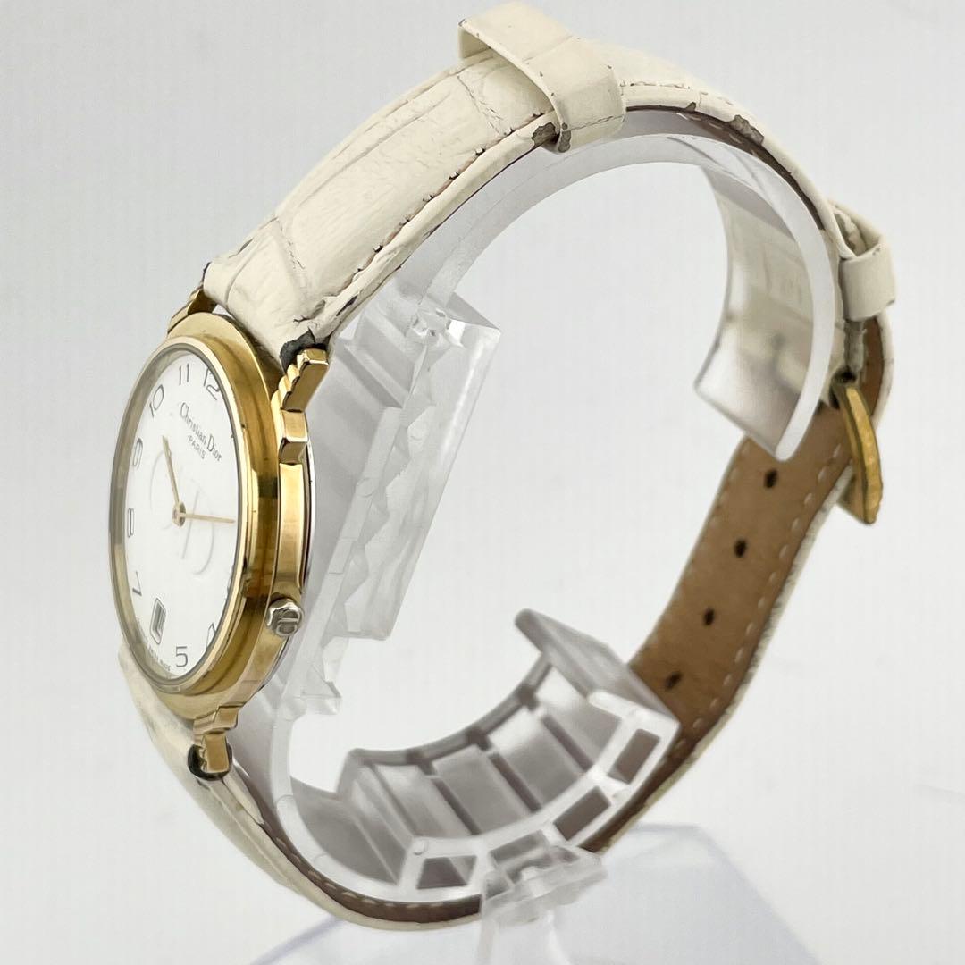 【稼働/新品電池】クリスチャンディオール　腕時計　アラビア　CDロゴ　レディース