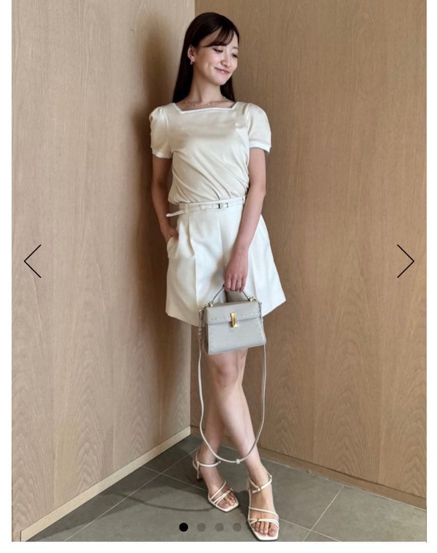 CELFORD♡ベルト付きハイウエストショートパンツ　IVR 36