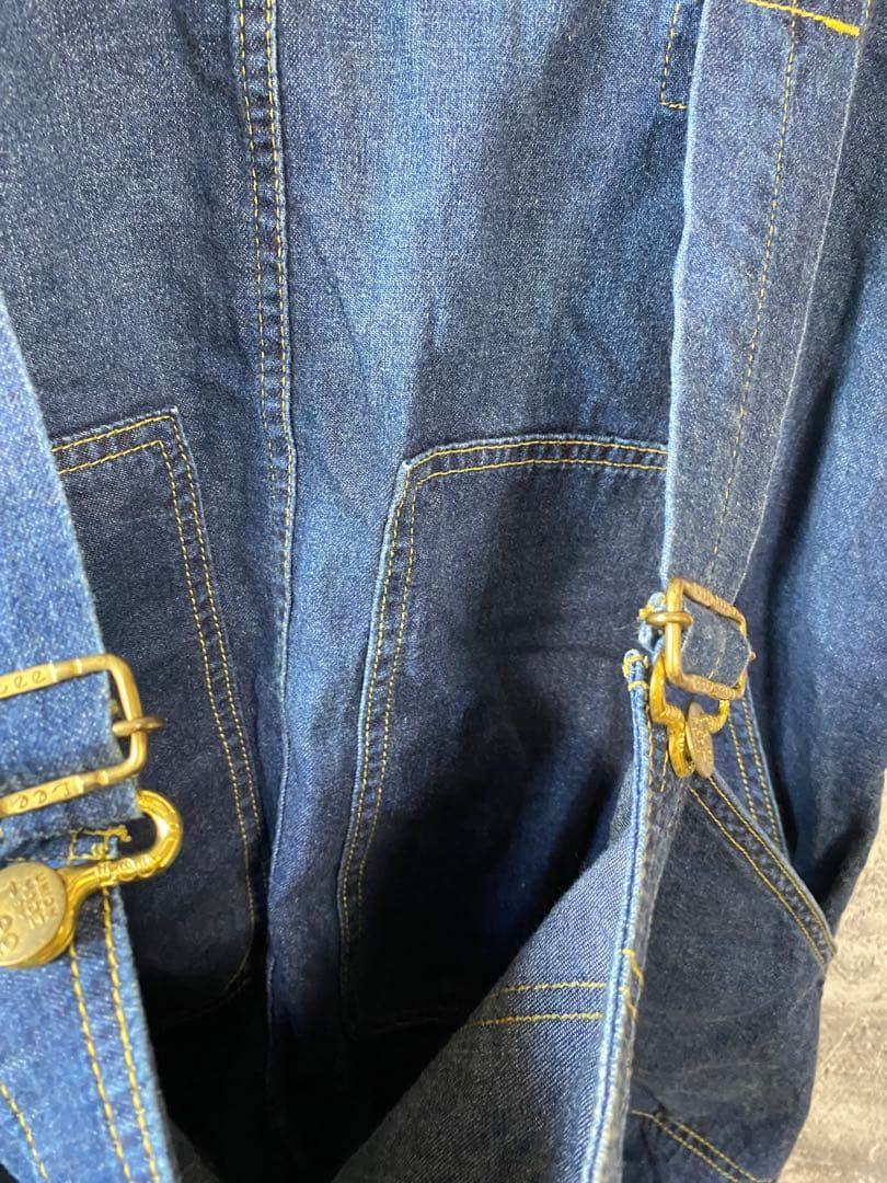 メルシーボーク×リー　サルエルオーバーオールデニムパンツ