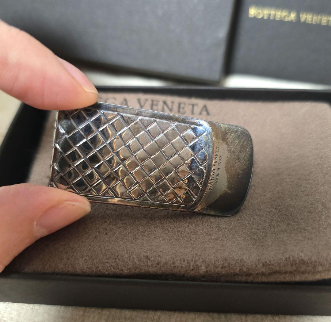 新品•未使用　Bottega Veneta シルバー マネークリップ