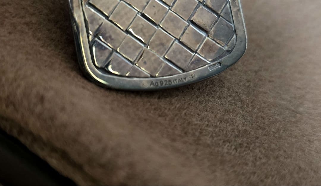 新品•未使用　Bottega Veneta シルバー マネークリップ