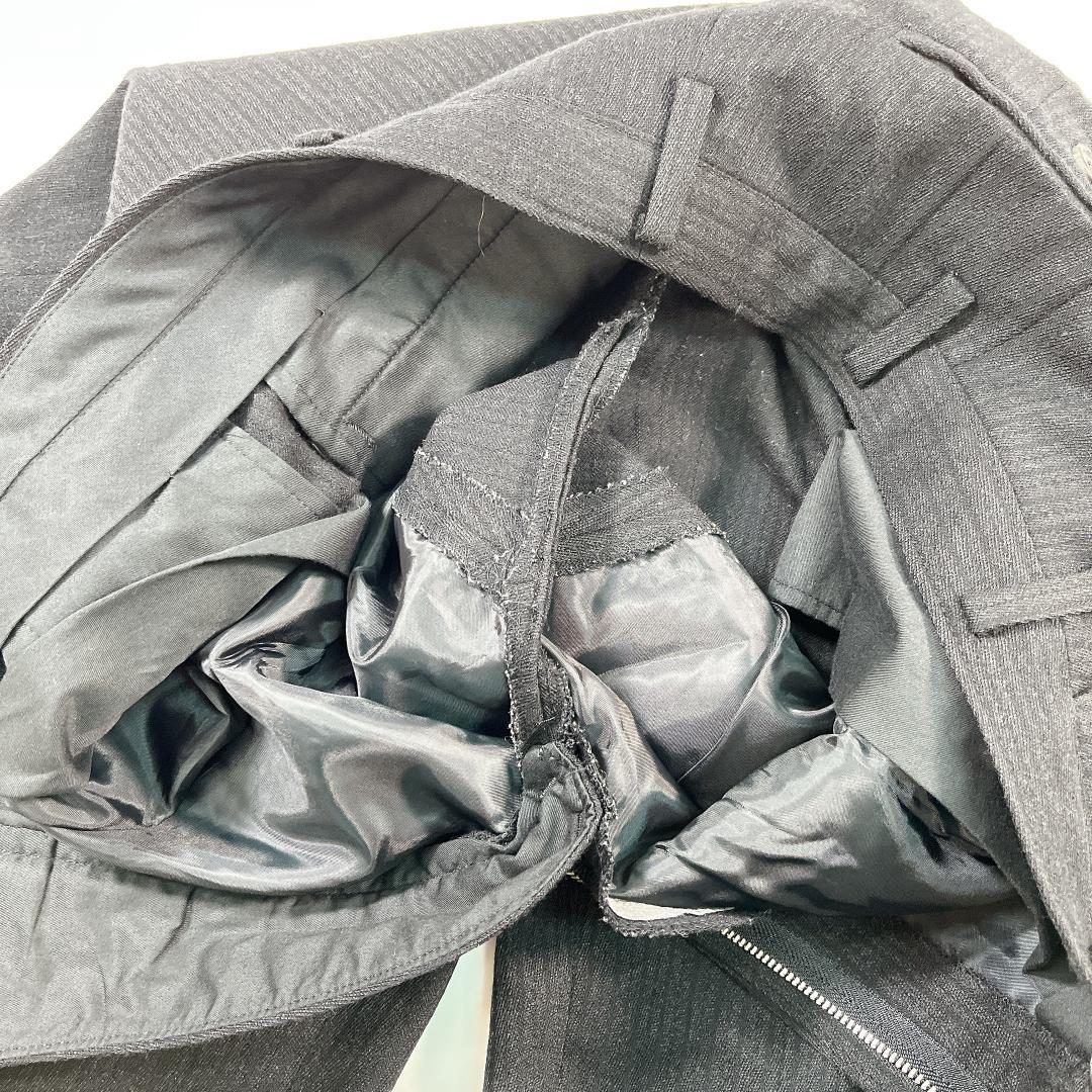 【美品】Y's for men 秋冬 スーツ セットアップ M 黒 ストライプ