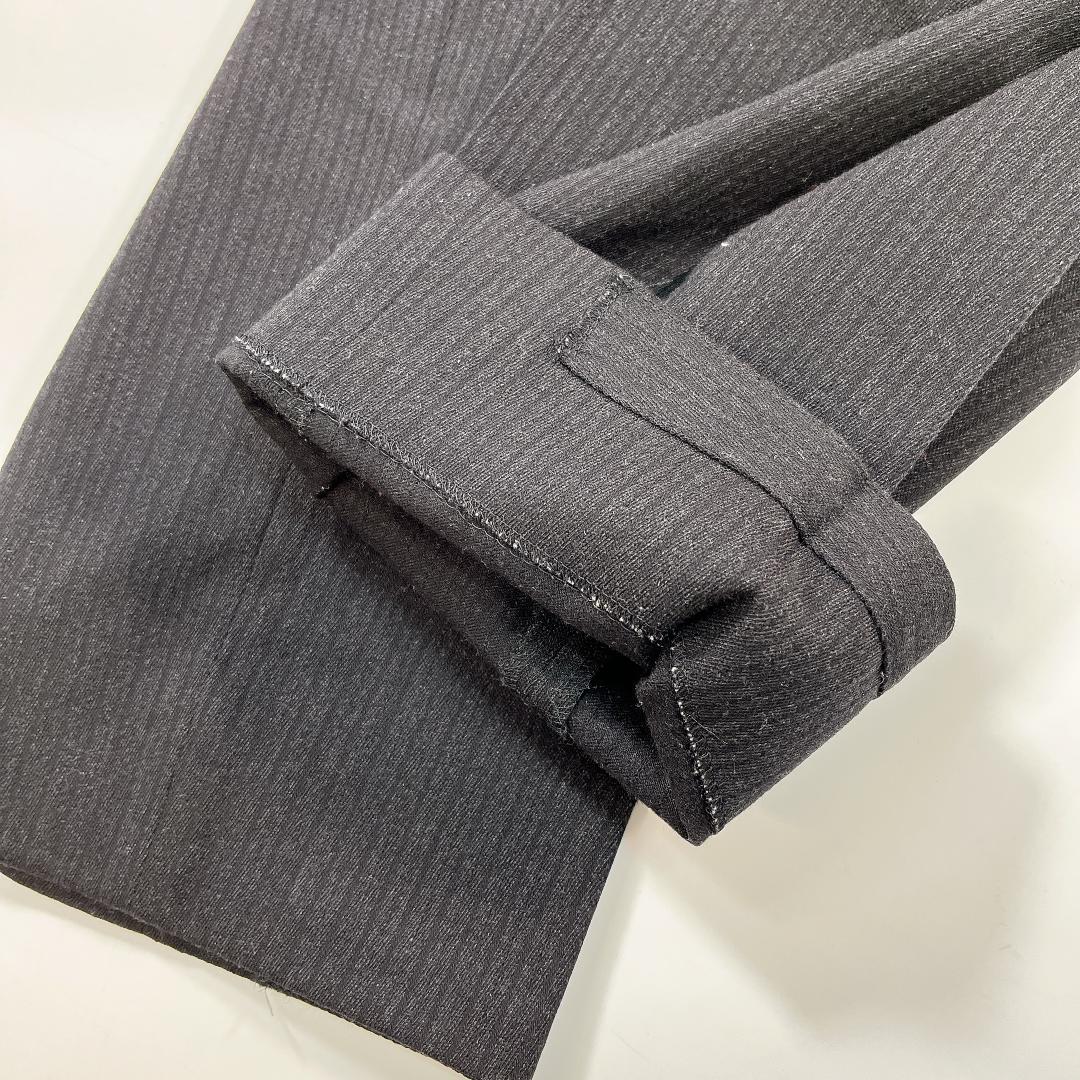 【美品】Y's for men 秋冬 スーツ セットアップ M 黒 ストライプ