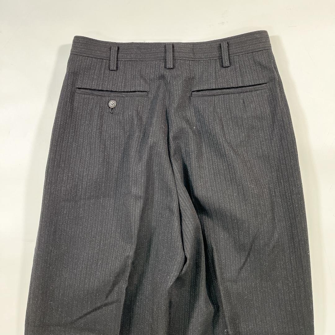 【美品】Y's for men 秋冬 スーツ セットアップ M 黒 ストライプ