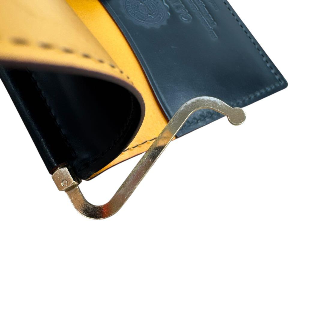 美品 ガンゾ マネークリップ ホーウィン社 シェルコードバン ブラック 刻印