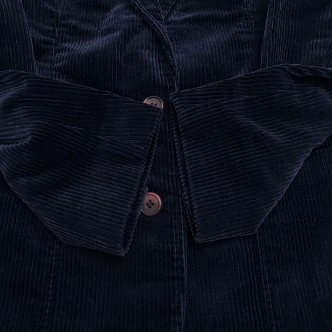 イヴ・サンローラン コーデュロイジャケット テーラードジャケット M ネイビー