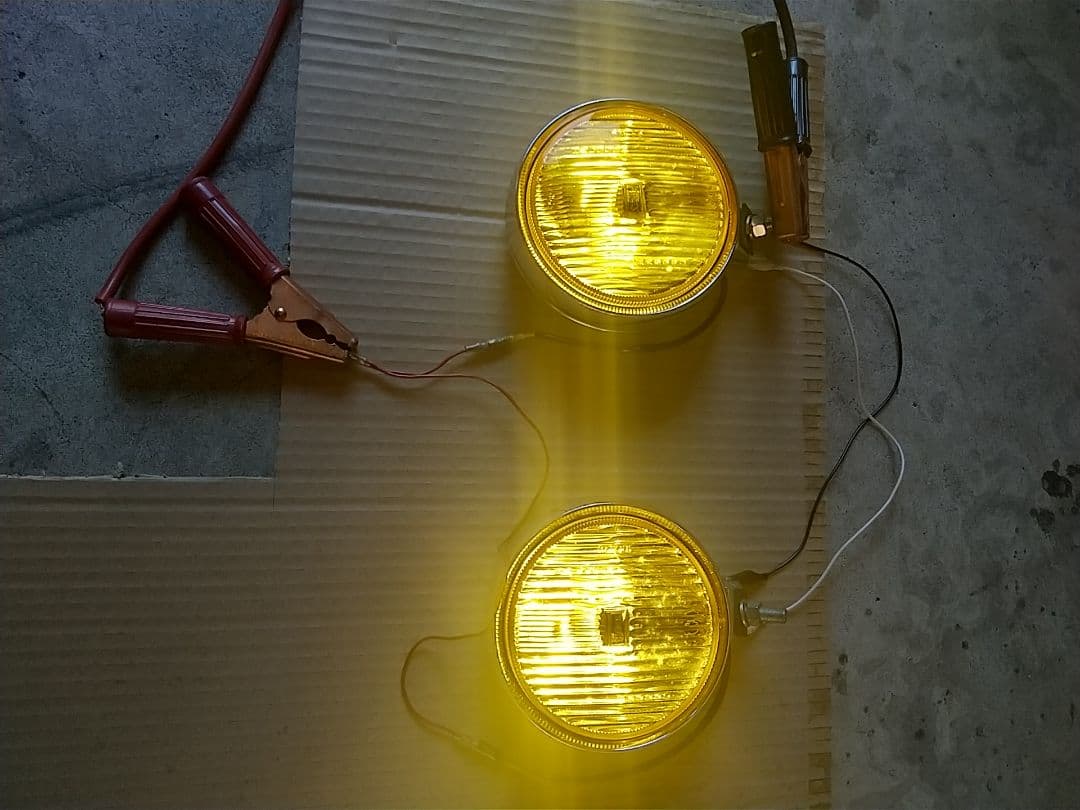 【新品未使用】スタンレー　ハロゲンフォグランプ　2個1セット 当時物