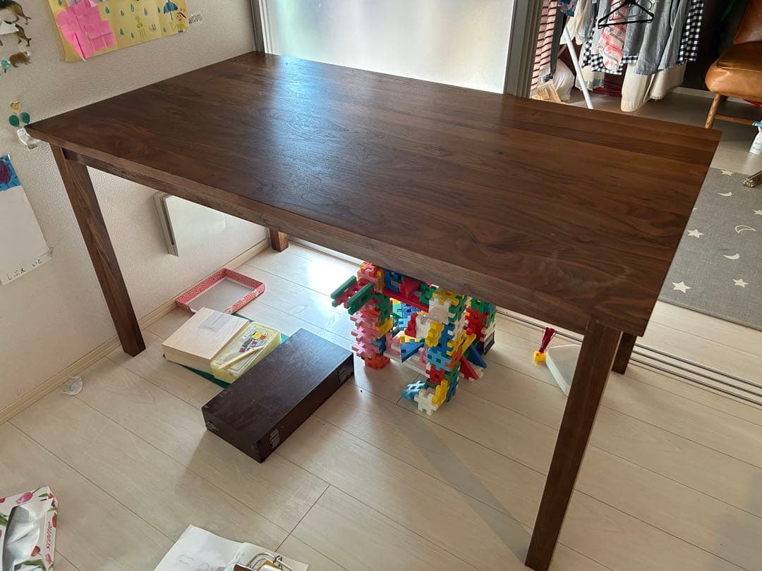 無垢材ウォールナットテーブル　無印良品