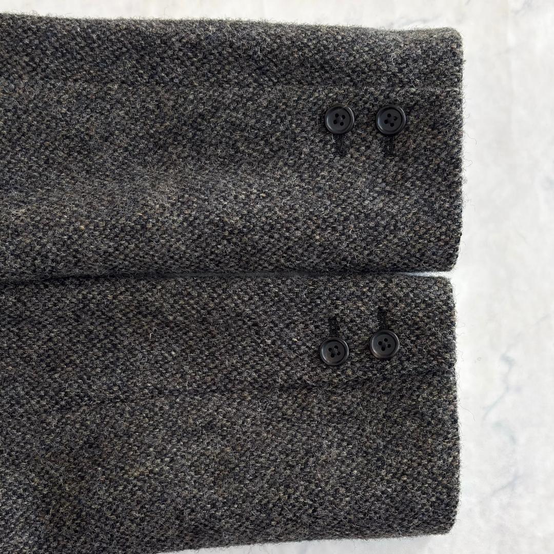 マーガレットハウエル ハリスツイード テーラードジャケット グレー系 Ⅱ tn1