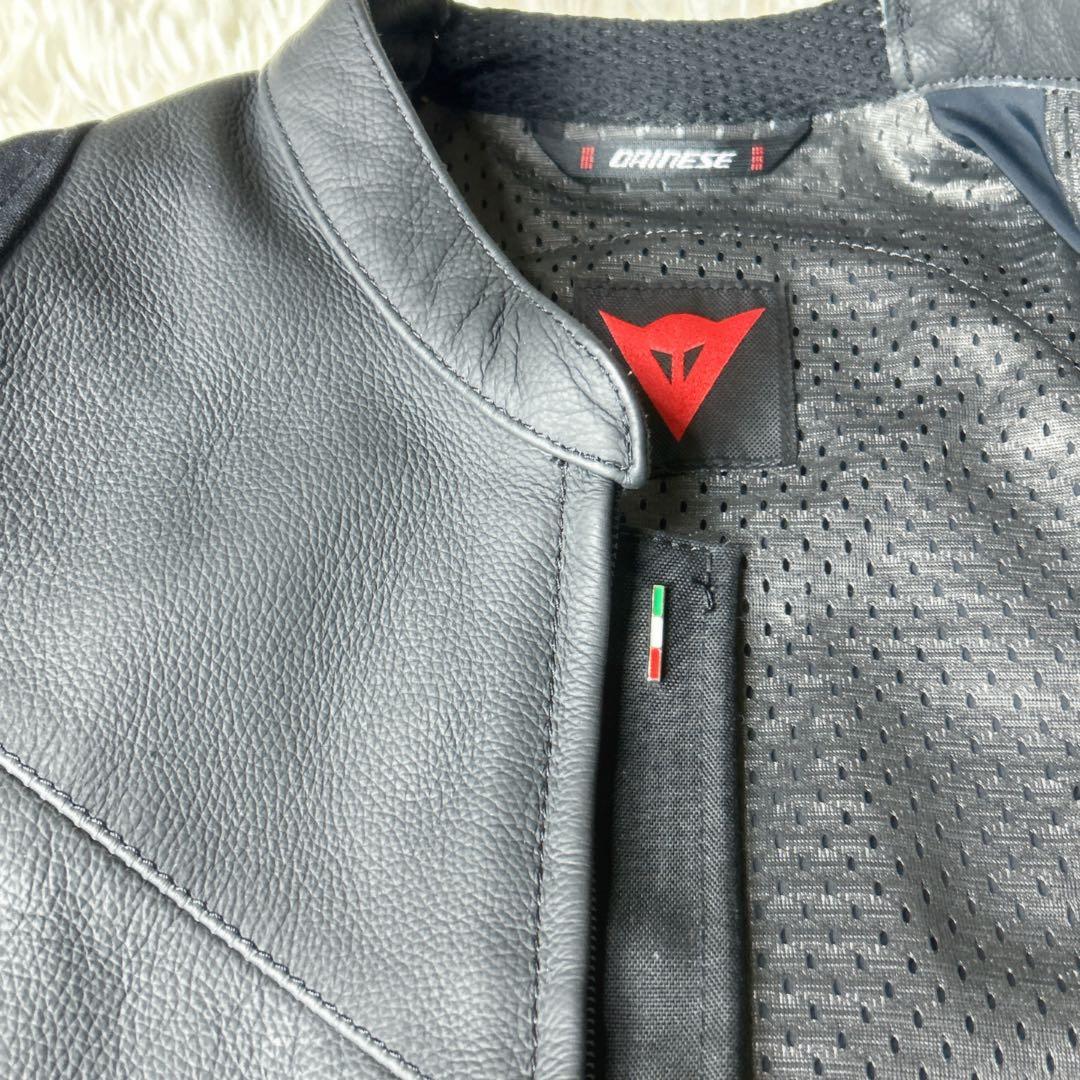 ダイネーゼ レザージャケット バイクウェア サイズ54 黒✖️赤