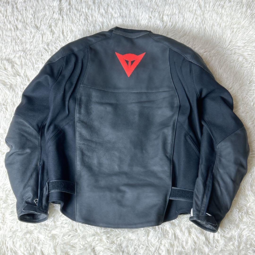 ダイネーゼ レザージャケット バイクウェア サイズ54 黒✖️赤