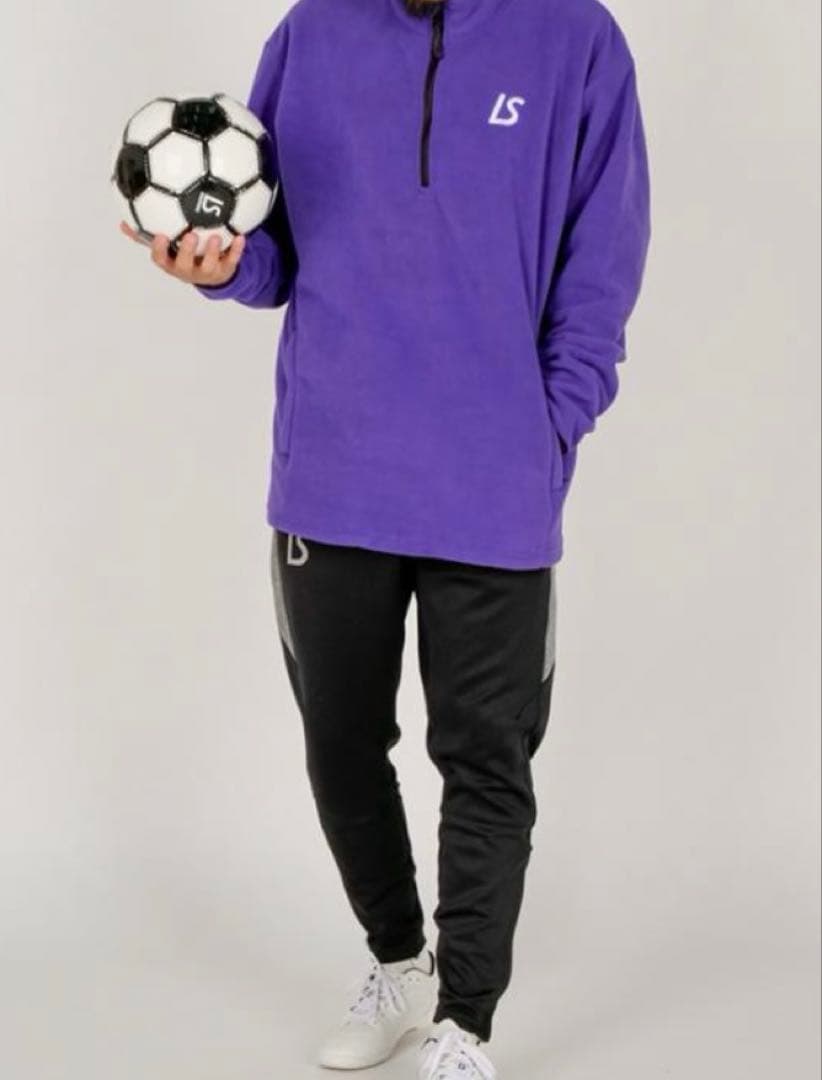 新品未使用 ルースイソンブラ ハーフジップ フリース Mサイズ　刺繍　防寒