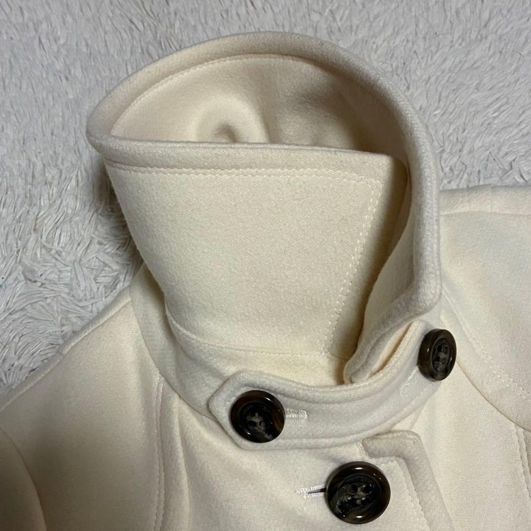 BURBERRY アンゴラ 2WAY チンストラップ ノバチェック コート