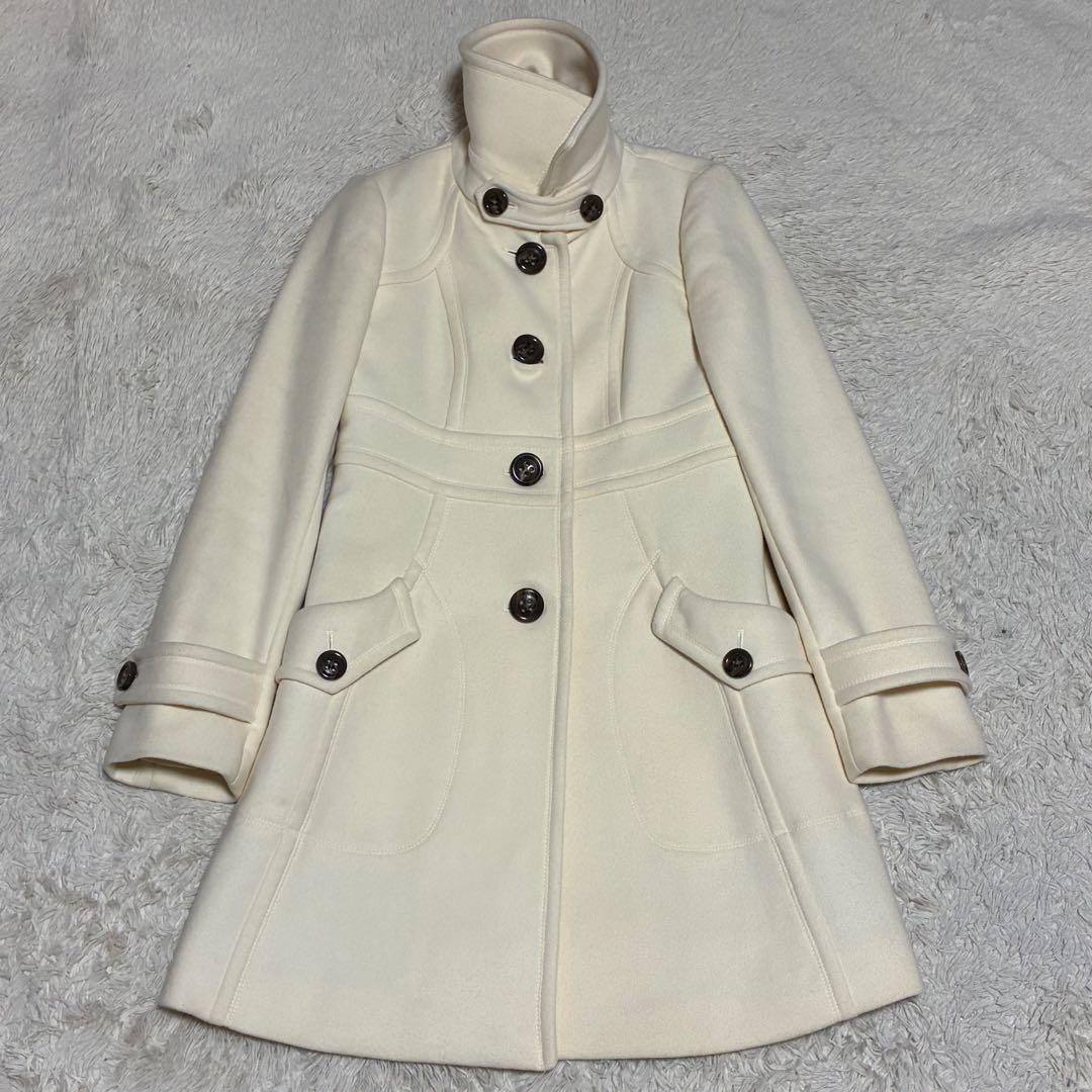 BURBERRY アンゴラ 2WAY チンストラップ ノバチェック コート