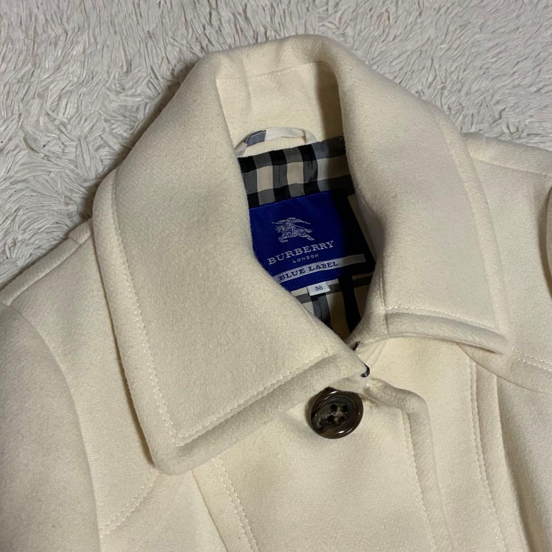 BURBERRY アンゴラ 2WAY チンストラップ ノバチェック コート