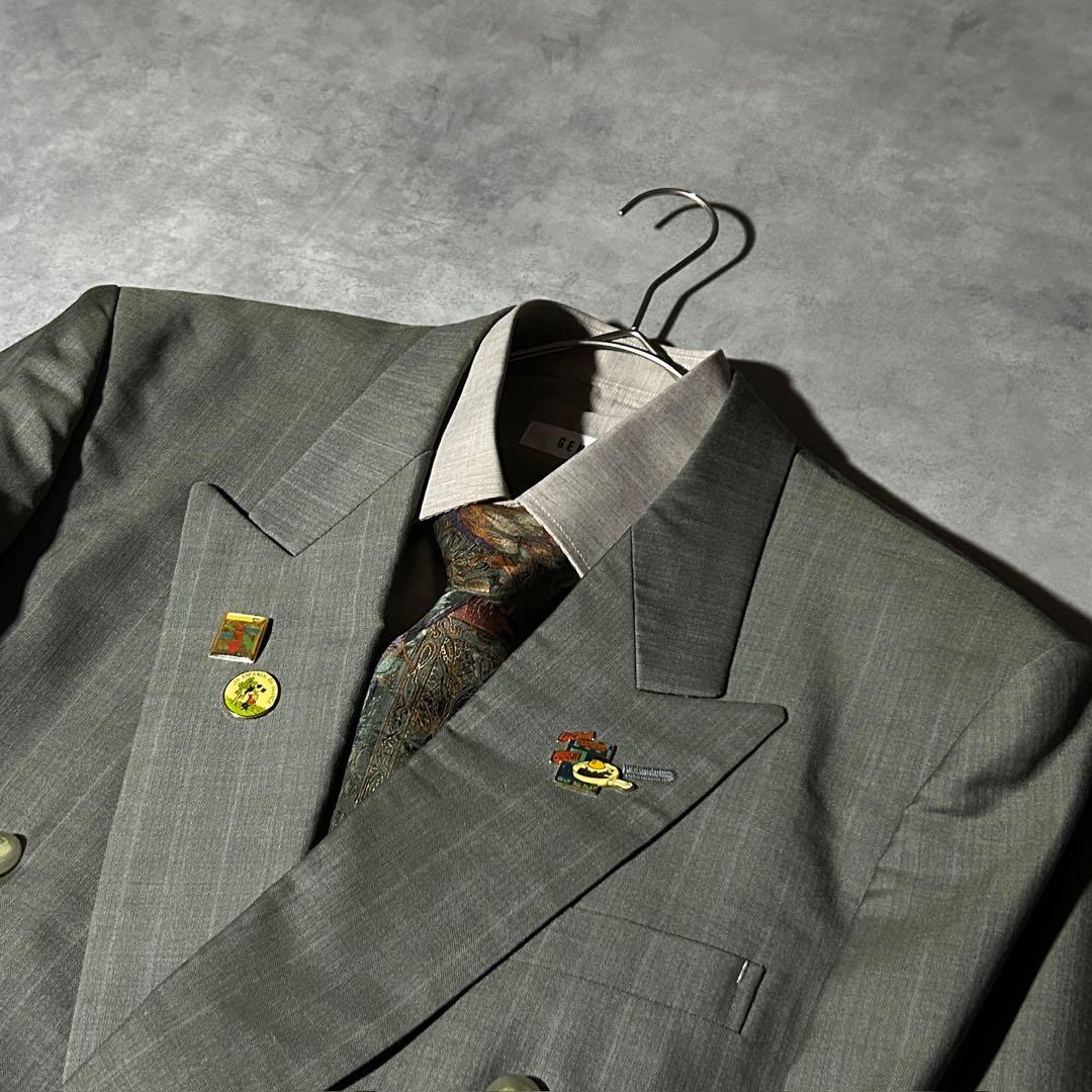 90s vintage レトロセットアップ スーツ ピンズ No.263成人式