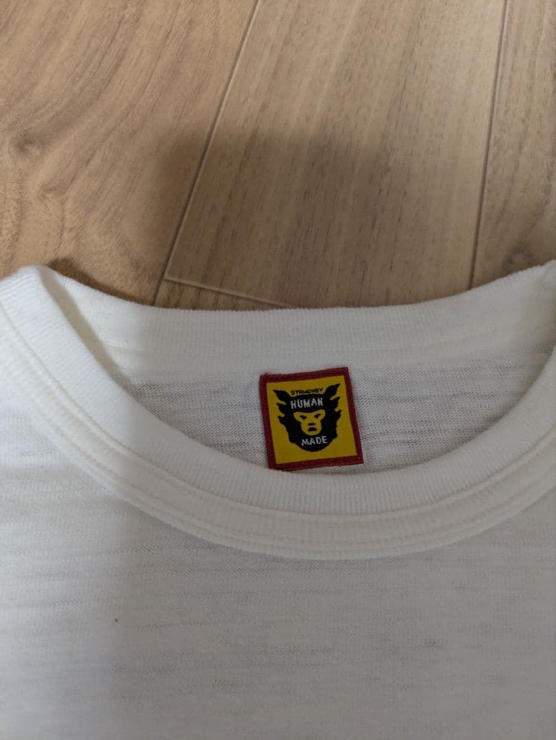 HUMAN MADE ホワイト長袖カットソー