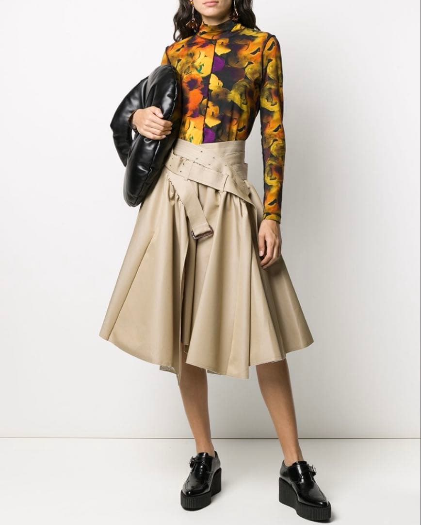 出品12/31まで・JUNYA WATANABE 変形トレンチスカート S