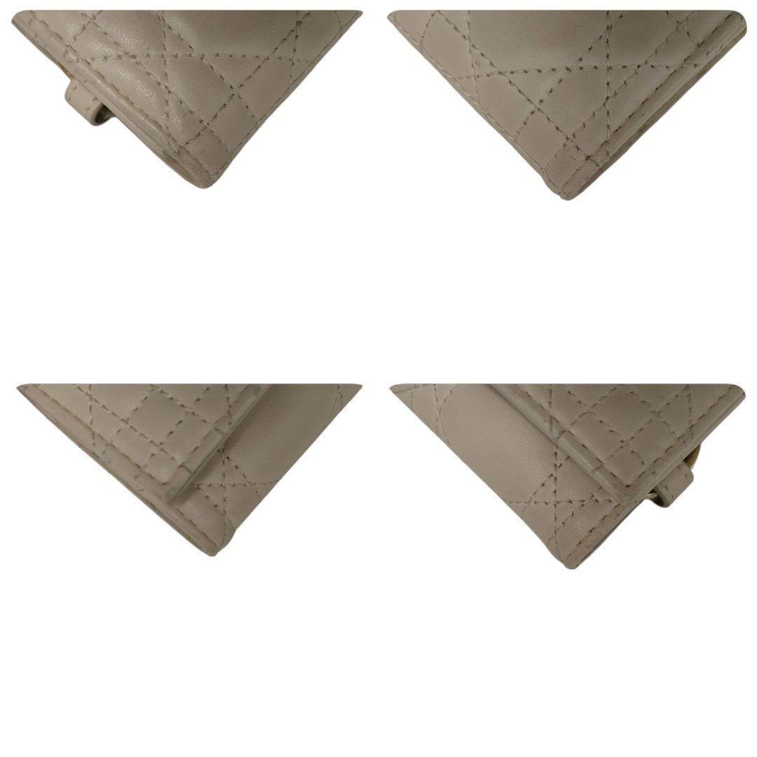 ディオール　キーケース　キーリング　アイボリー　カナージュ　ディオールチャーム